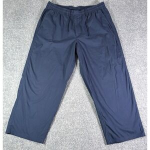 Lululemon Poplin Pants Mens XL Relaxed Fit Blue Drawstring Elastic Waist Stretch